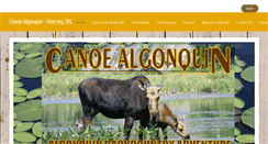 Desktop Screenshot of canoealgonquin.com